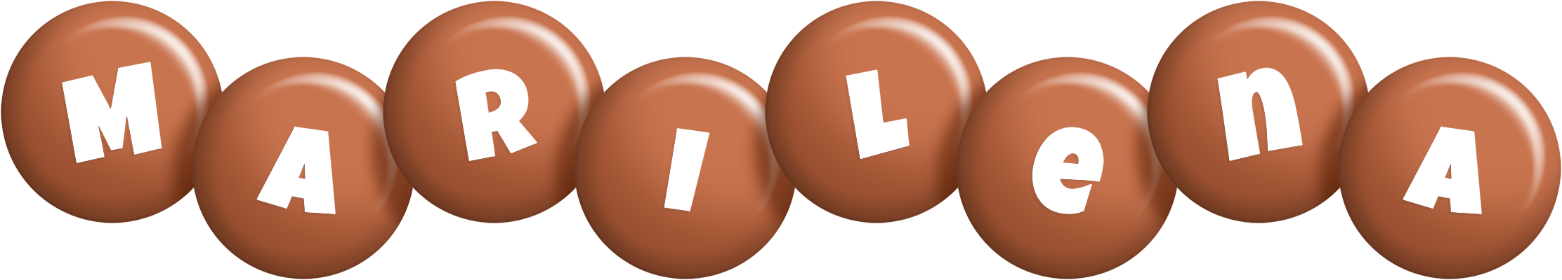 Marilena candy-brown logo