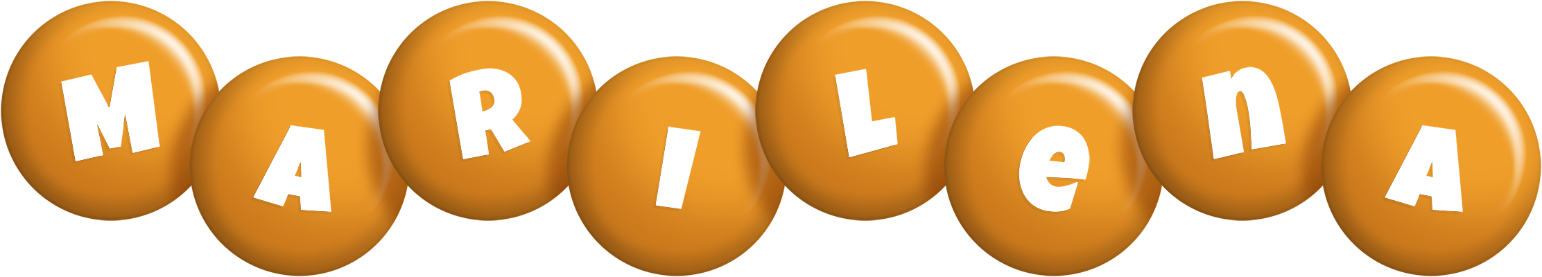 Marilena candy-orange logo