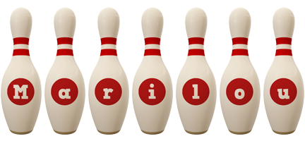 Marilou bowling-pin logo