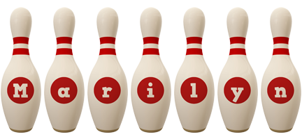 Marilyn bowling-pin logo