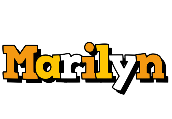 Marilyn cartoon logo