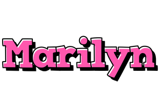 Marilyn girlish logo