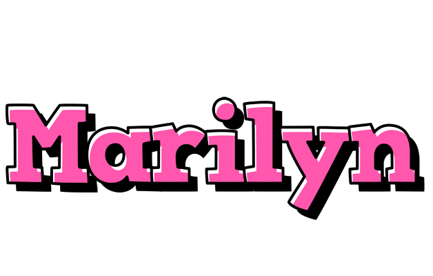 Marilyn girlish logo