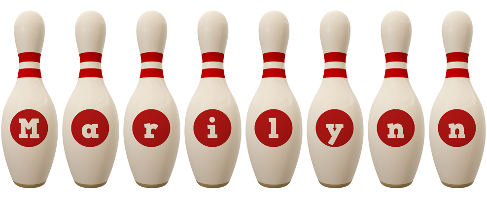 Marilynn bowling-pin logo