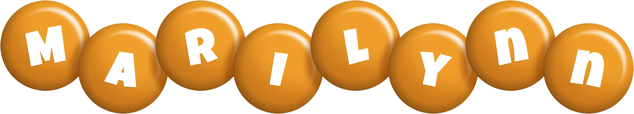 Marilynn candy-orange logo