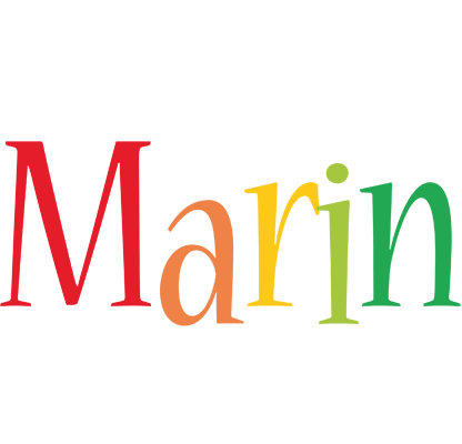 Marin birthday logo