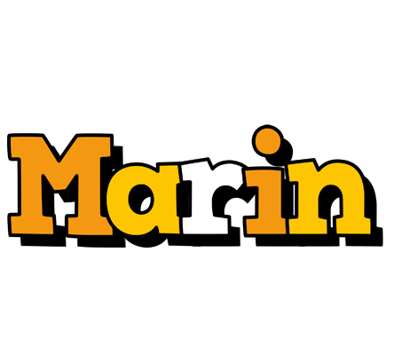 Marin cartoon logo