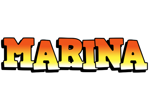 Marina sunset logo