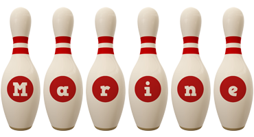 Marine bowling-pin logo