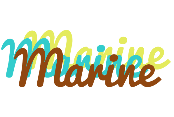 Marine cupcake logo