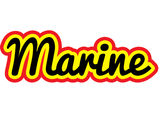 Marine flaming logo