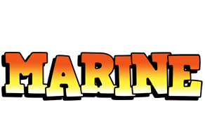 Marine sunset logo