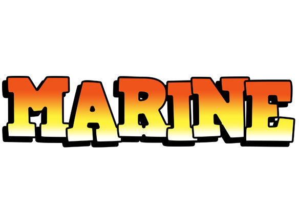 Marine sunset logo