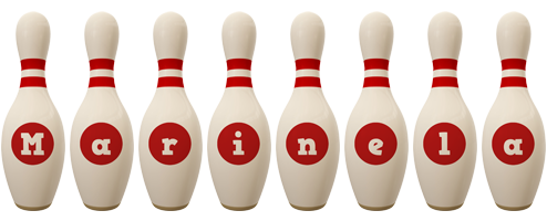 Marinela bowling-pin logo