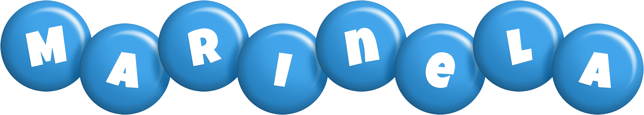 Marinela candy-blue logo