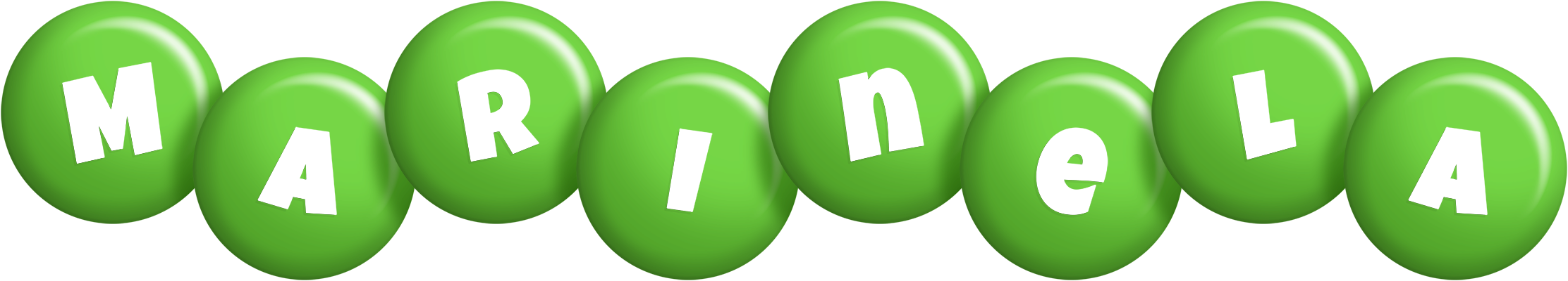 Marinela candy-green logo