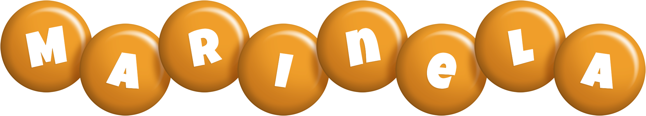 Marinela candy-orange logo
