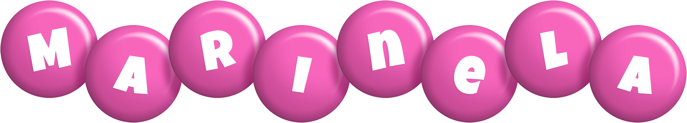 Marinela candy-pink logo