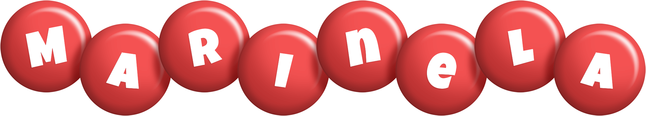 Marinela candy-red logo