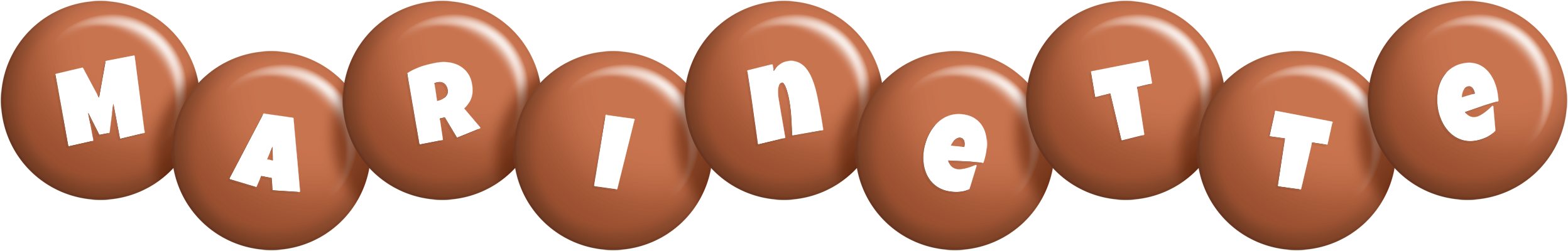 Marinette candy-brown logo