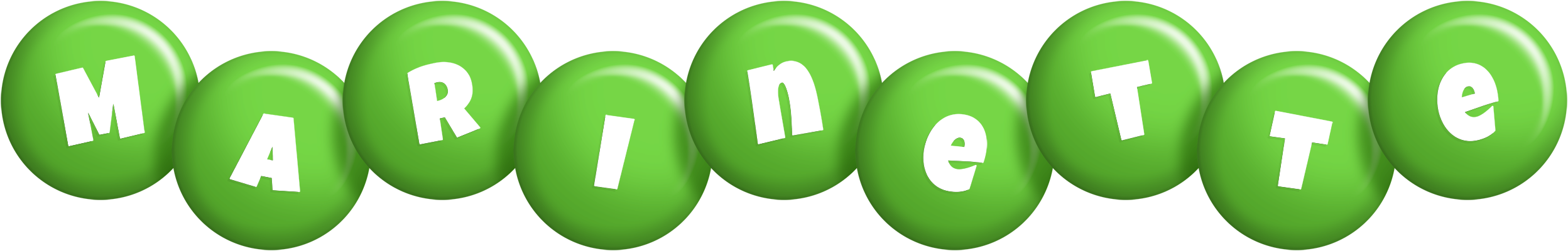 Marinette candy-green logo