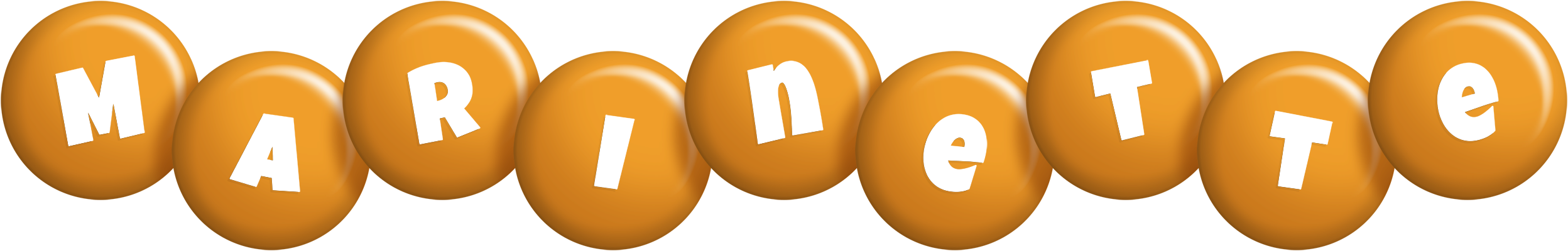 Marinette candy-orange logo
