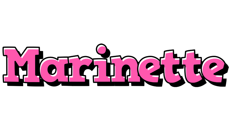 Marinette girlish logo
