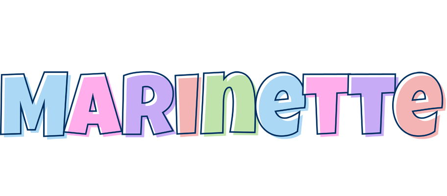 Marinette pastel logo