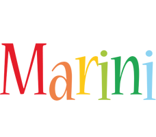 Marini birthday logo