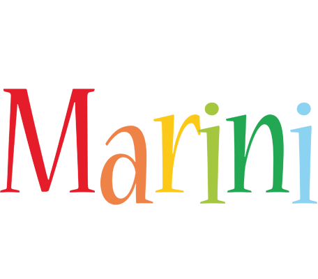 Marini birthday logo