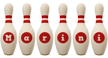 Marini bowling-pin logo