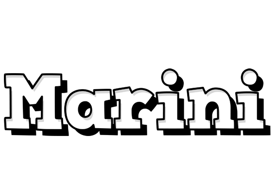 Marini snowing logo