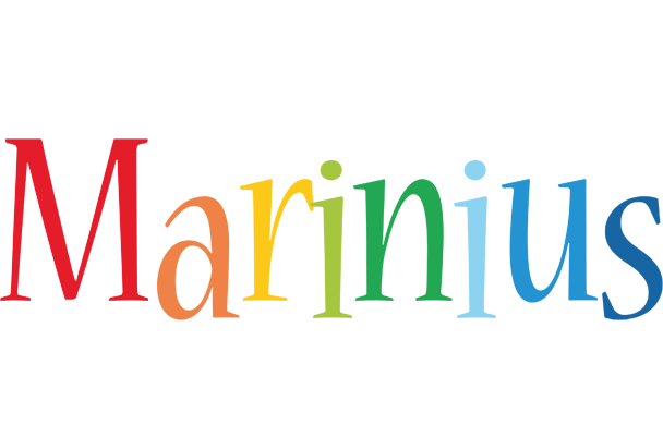 Marinius birthday logo
