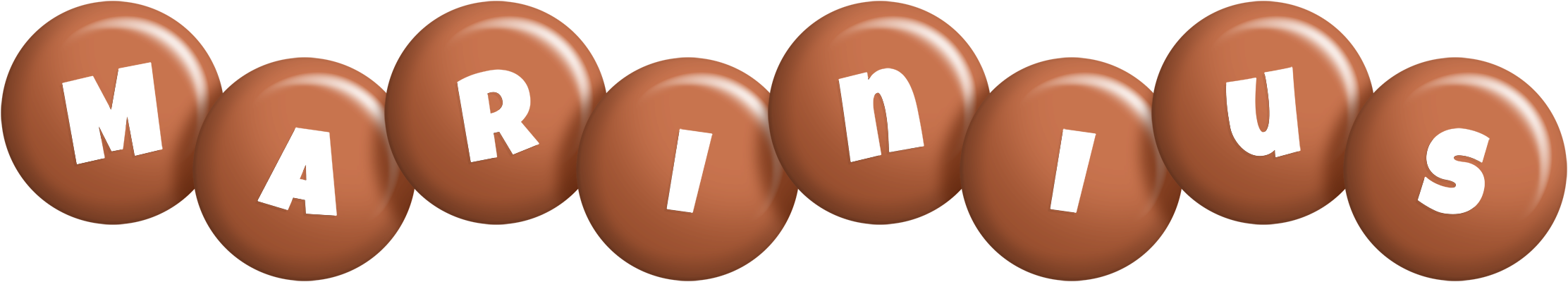 Marinius candy-brown logo