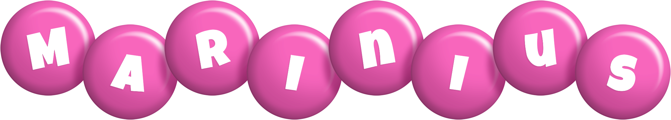 Marinius candy-pink logo