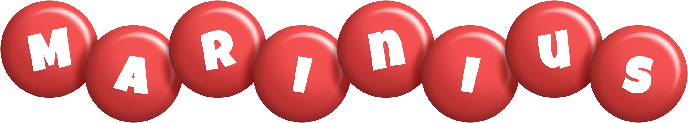 Marinius candy-red logo