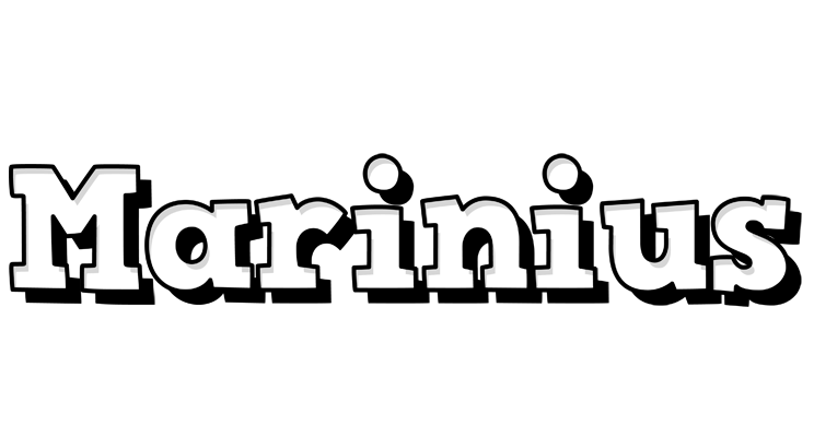 Marinius snowing logo