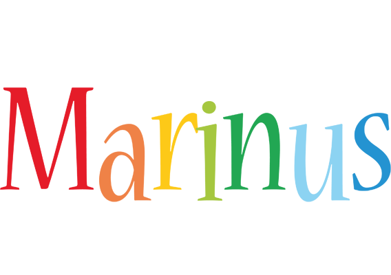 Marinus birthday logo