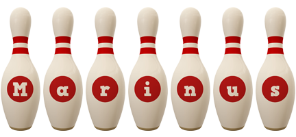 Marinus bowling-pin logo