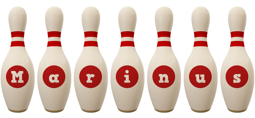 Marinus bowling-pin logo