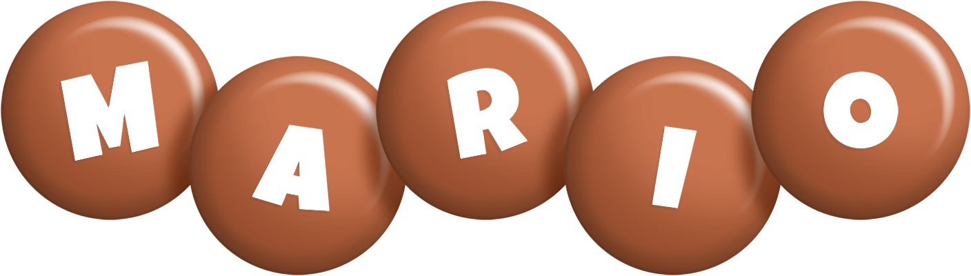 Mario candy-brown logo