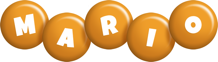 Mario candy-orange logo