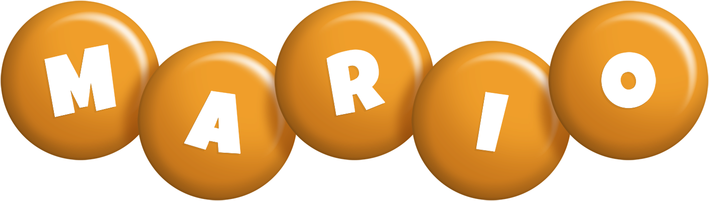 Mario candy-orange logo