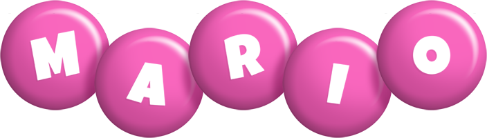 Mario candy-pink logo