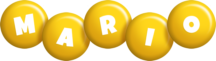 Mario candy-yellow logo