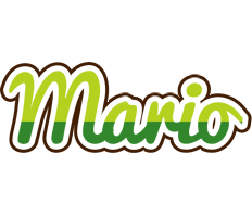 Mario golfing logo