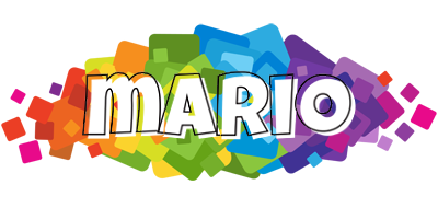 Mario pixels logo