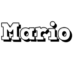 Mario snowing logo