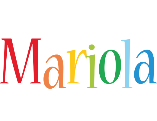 Mariola birthday logo
