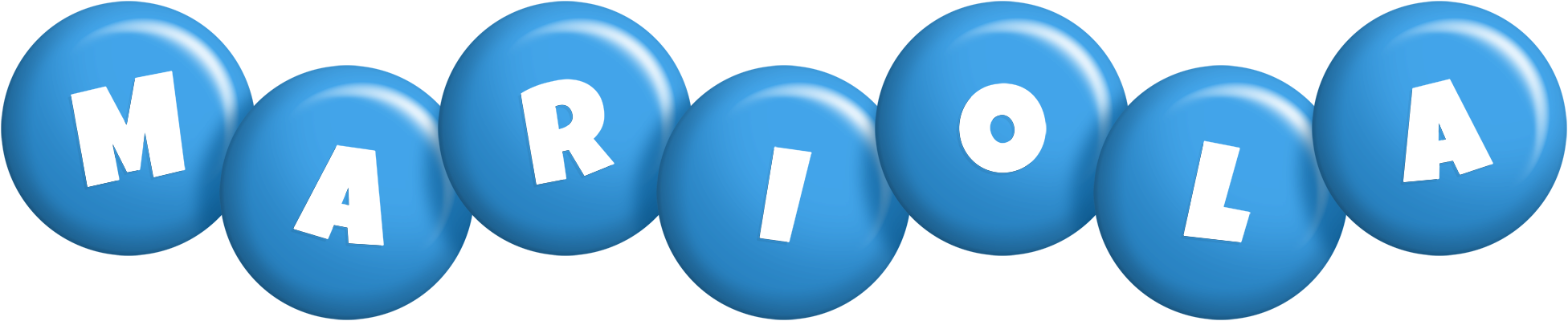 Mariola candy-blue logo